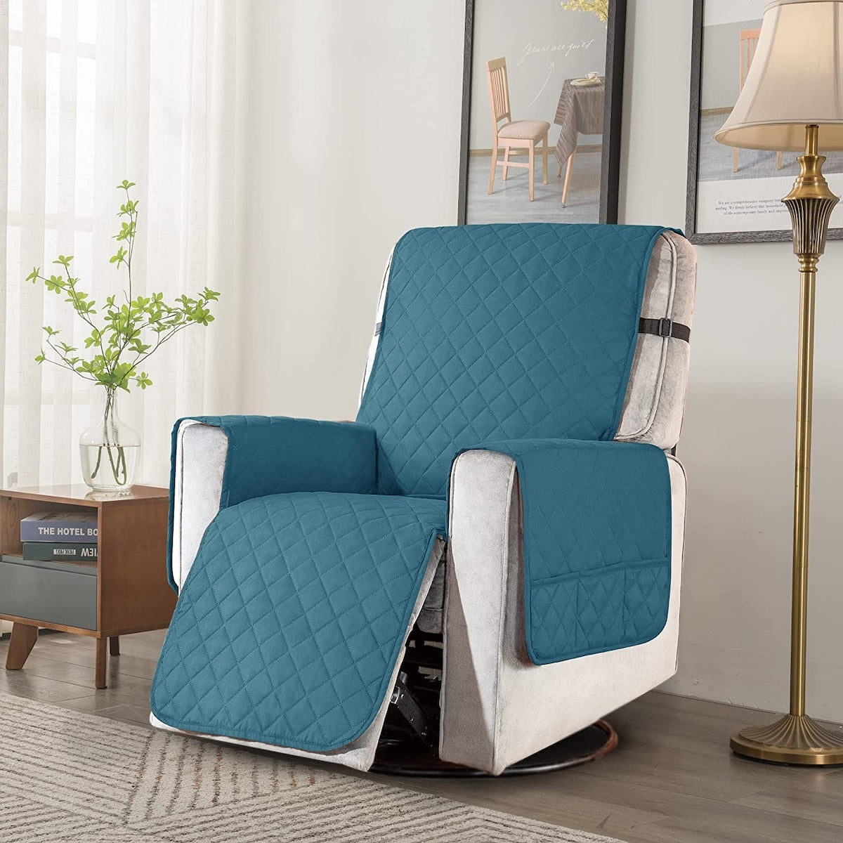 Housse de protection réversible et antidérapante pour fauteuil inclinable Subrtex - Grande taille