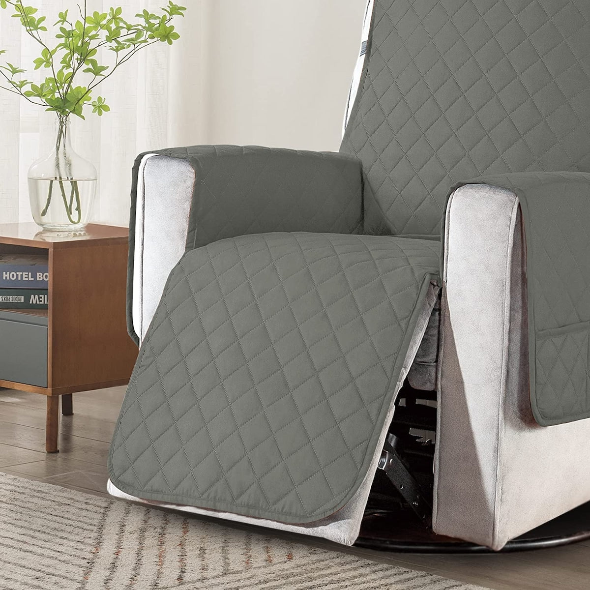 Housse de protection réversible et antidérapante pour fauteuil inclinable Subrtex - Grande taille