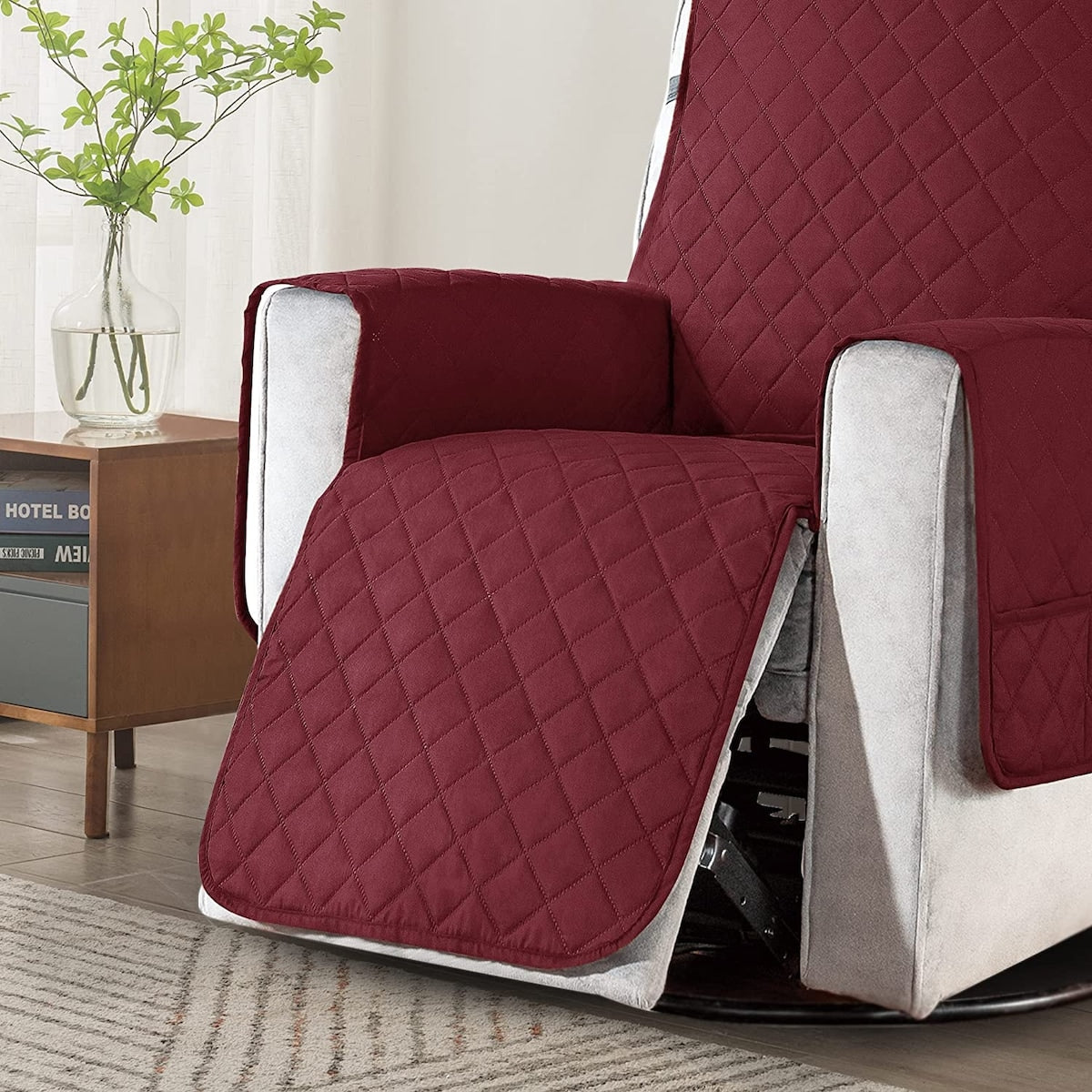 Housse de protection réversible et antidérapante pour fauteuil inclinable Subrtex - Grande taille