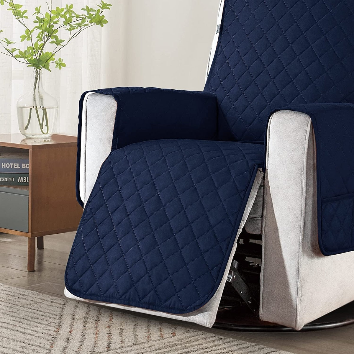 Housse de protection réversible et antidérapante pour fauteuil inclinable Subrtex - Grande taille