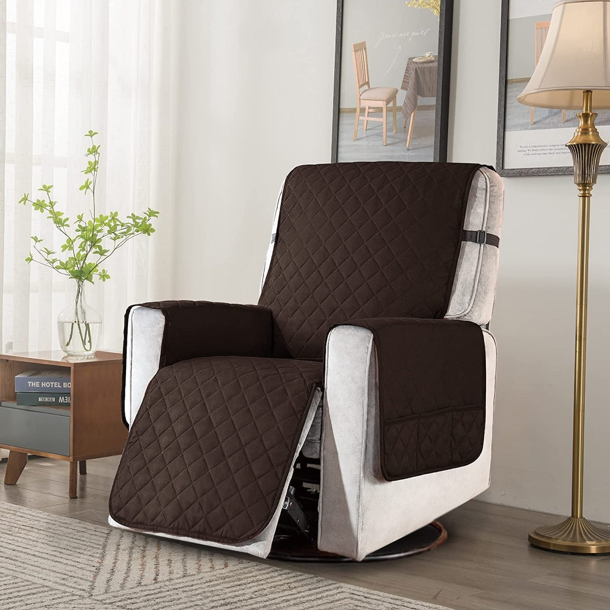 Housse de protection réversible et antidérapante pour fauteuil inclinable Subrtex - Grande taille