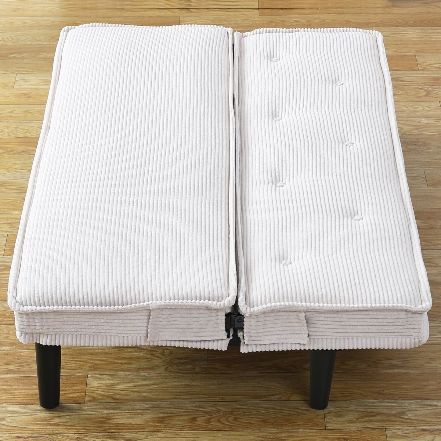 This 66-Inch Corduroy Sofa Bed Can Flexibly Adapt To The Living Room,Apartment And Bedroom