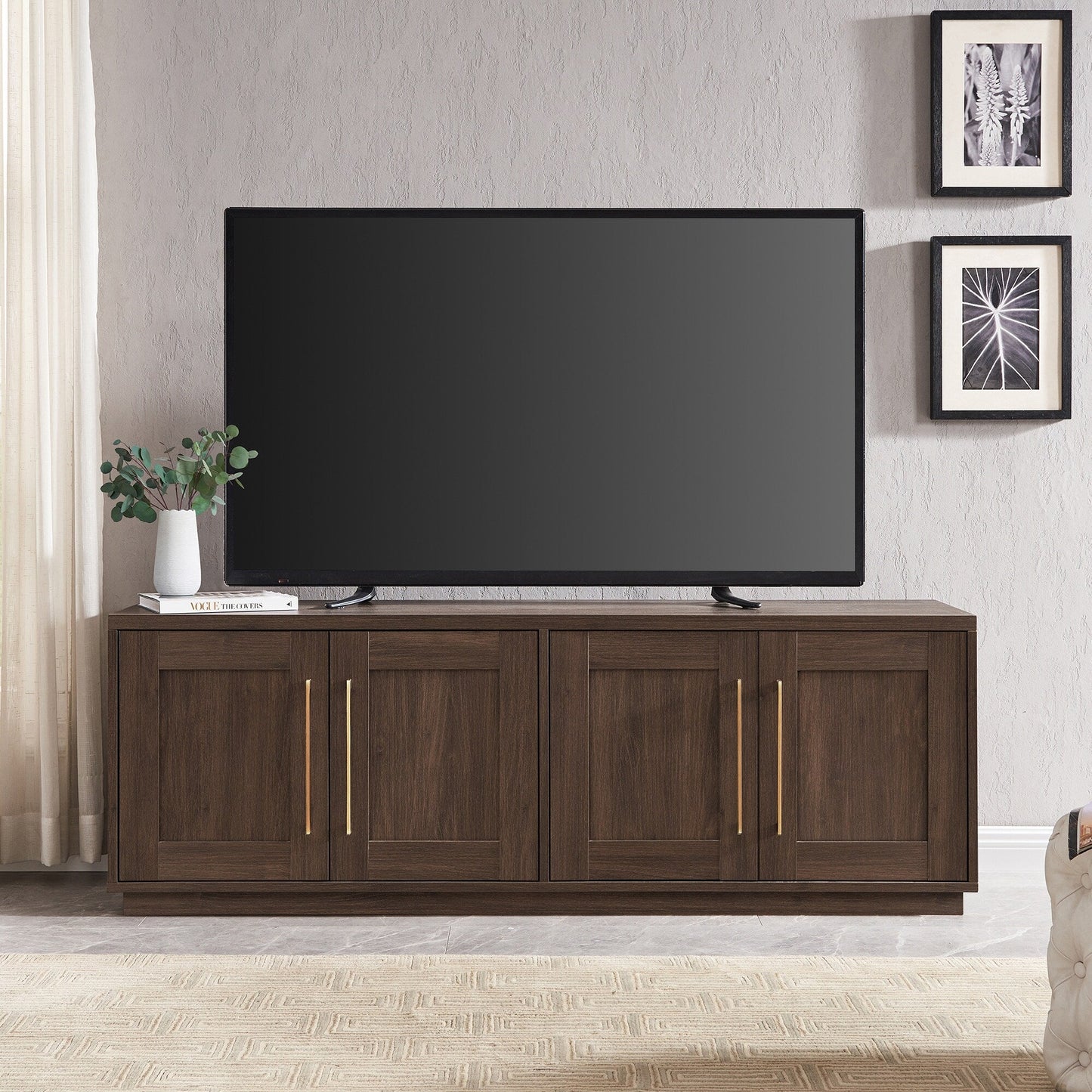 Meuble TV rectangulaire Tillman pour téléviseurs jusqu'à 75