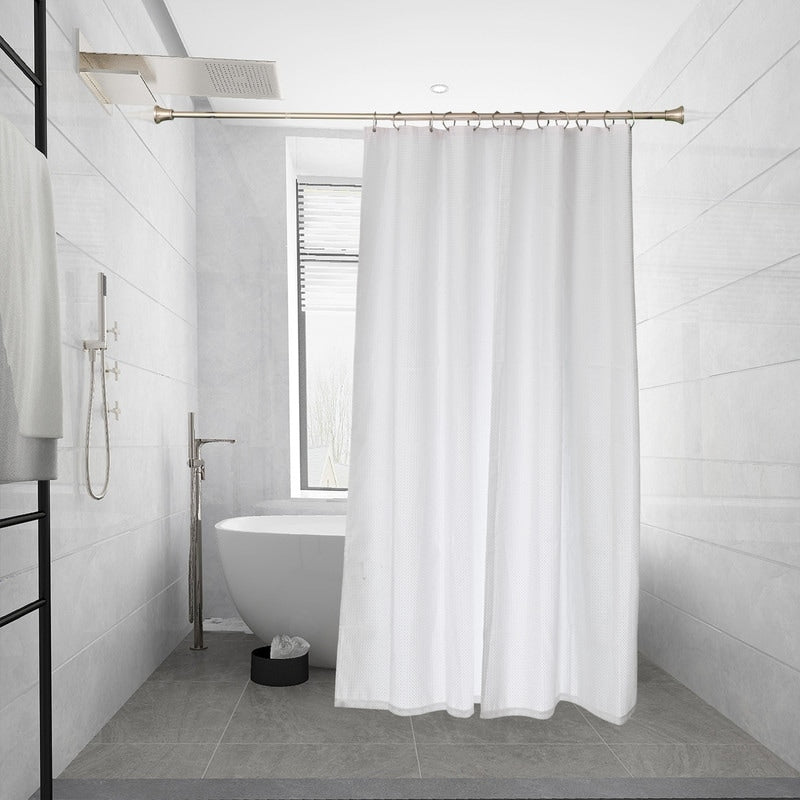Tringle à rideau de douche réglable Utopia Alley de 183 cm (72 po) – Aluminium antirouille avec embout en caoutchouc, installation sans perçage