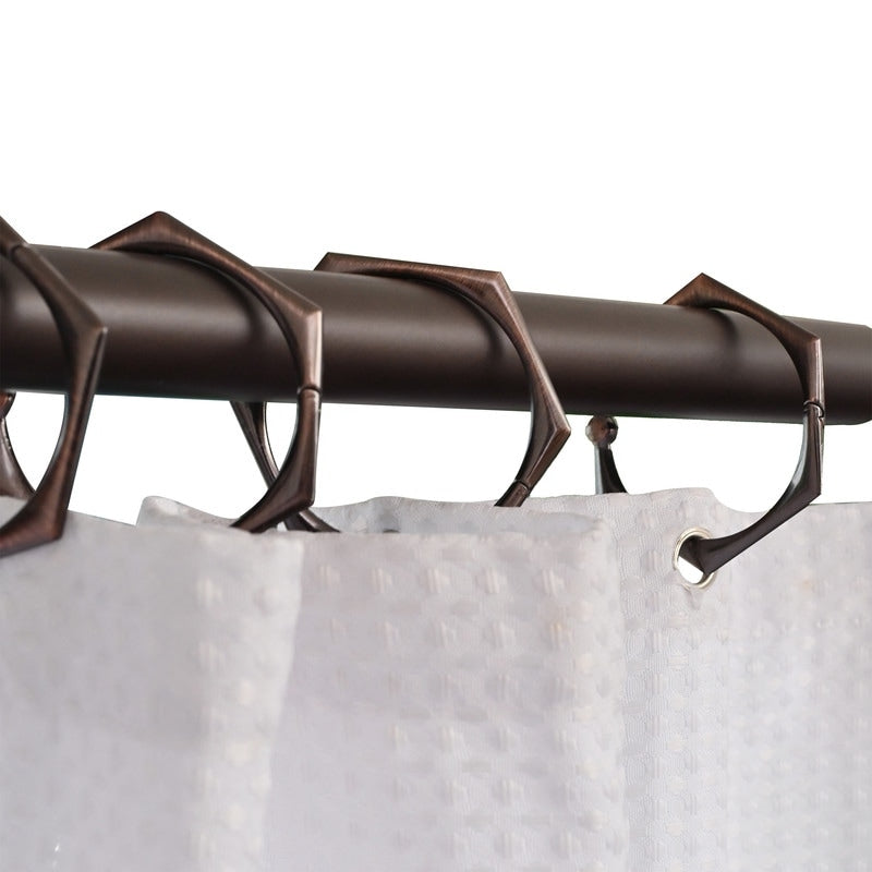 Tringle à rideau de douche réglable Utopia Alley de 183 cm (72 po) – Aluminium antirouille avec embout en caoutchouc, installation sans perçage
