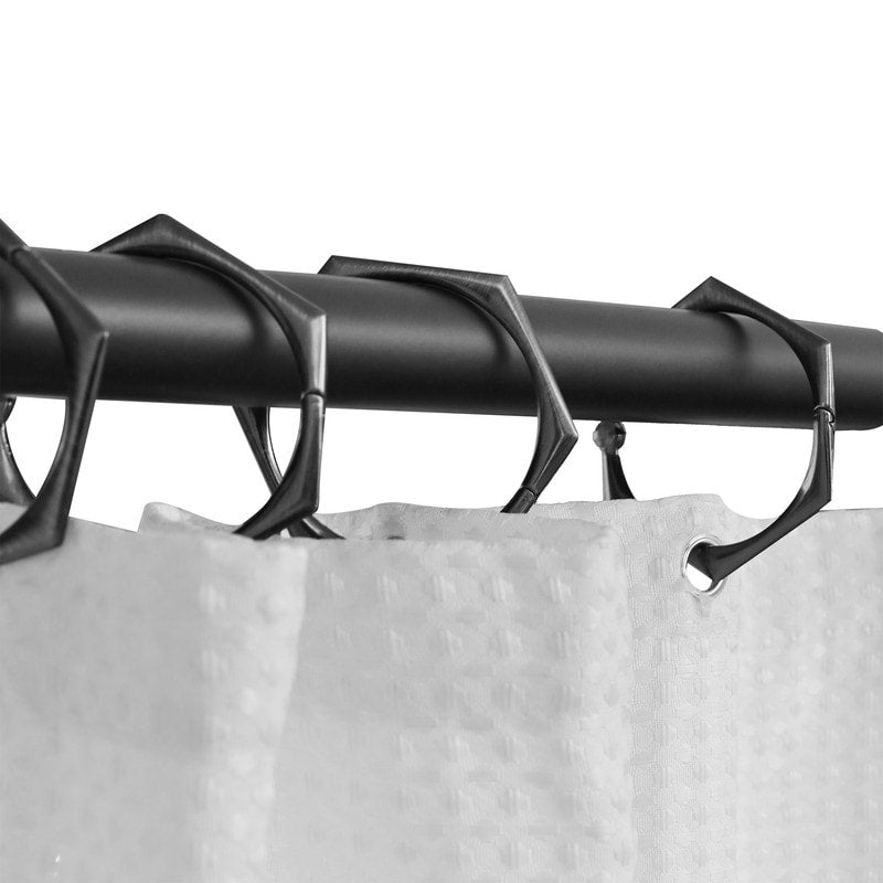 Tringle à rideau de douche réglable Utopia Alley de 183 cm (72 po) – Aluminium antirouille avec embout en caoutchouc, installation sans perçage