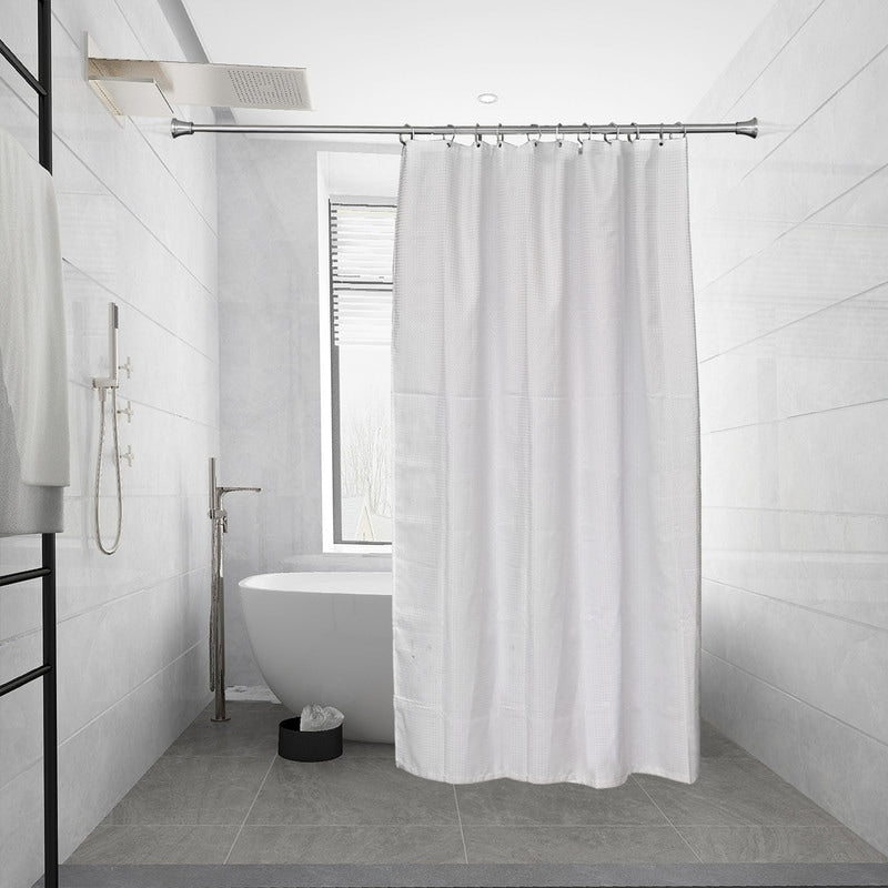 Tringle à rideau de douche réglable Utopia Alley de 183 cm (72 po) – Aluminium antirouille avec embout en caoutchouc, installation sans perçage