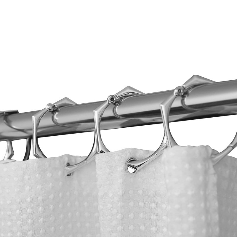 Tringle à rideau de douche réglable Utopia Alley de 183 cm (72 po) – Aluminium antirouille avec embout en caoutchouc, installation sans perçage