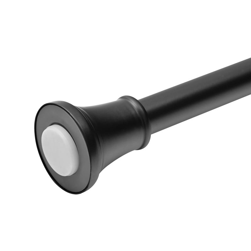 Tringle à rideau de douche réglable Utopia Alley de 183 cm (72 po) – Aluminium antirouille avec embout en caoutchouc, installation sans perçage