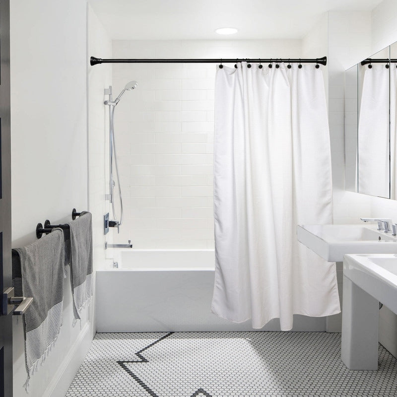 Anneaux de rideau de douche en métal antirouille Utopia Alley pour salle de bain, lot de 12