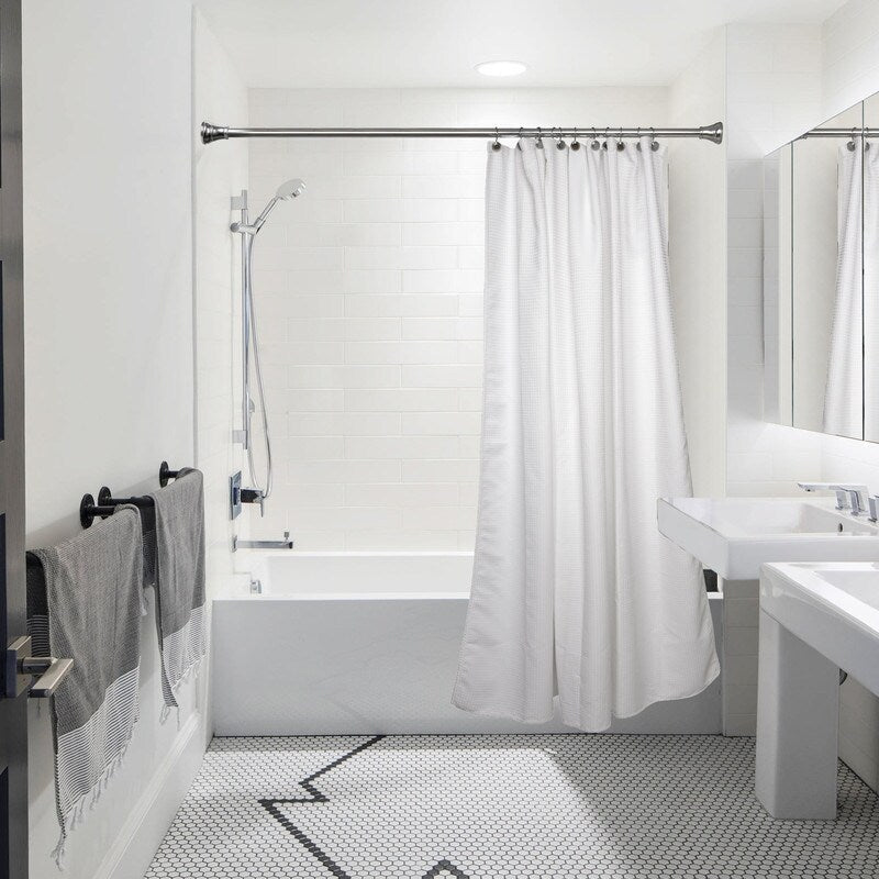 Anneaux de rideau de douche en métal antirouille Utopia Alley pour salle de bain, lot de 12