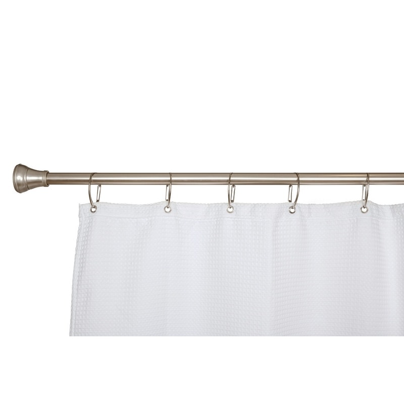 Anneaux de rideau de douche en zinc antirouille Utopia Alley pour salle de bain, lot de 12