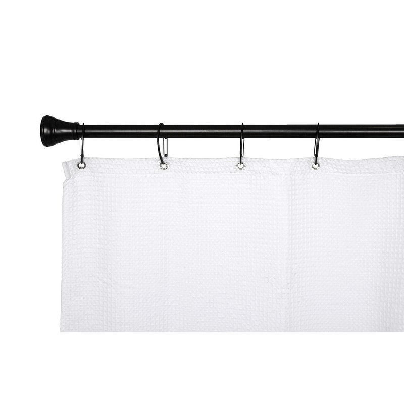 Anneaux de rideau de douche en zinc antirouille Utopia Alley pour salle de bain, lot de 12