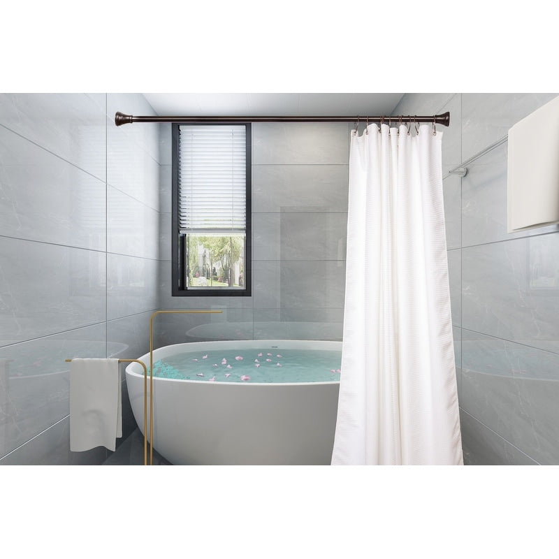Anneaux de rideau de douche en zinc antirouille Utopia Alley pour salle de bain, lot de 12