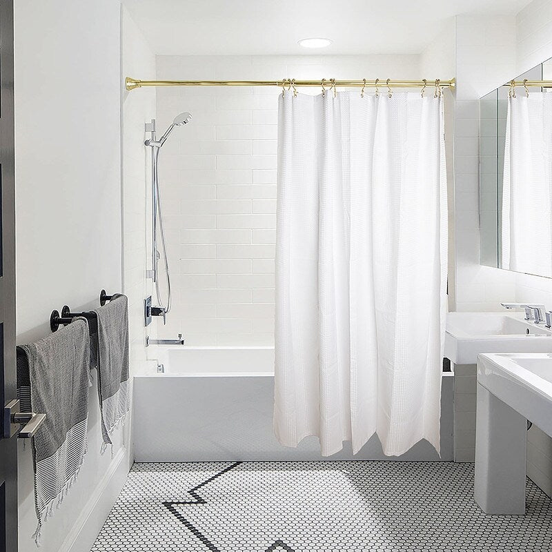 Crochets de douche Utopia Alley - Anneaux de rideau de douche doubles pour salle de bain - Crochets de rideau de douche résistants à la rouille - Lot de 12, dorés