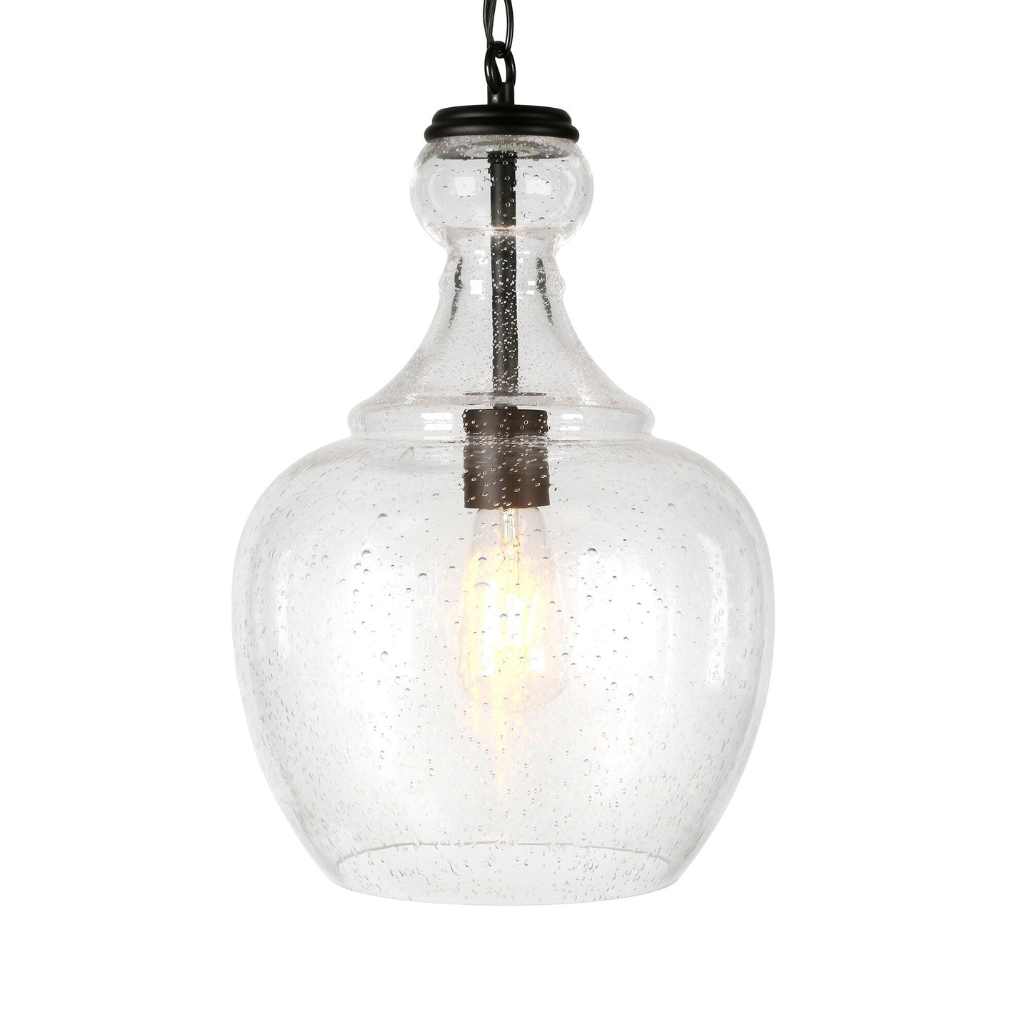 Suspension Verona 11 large avec abat-jour en verre - 11 large
