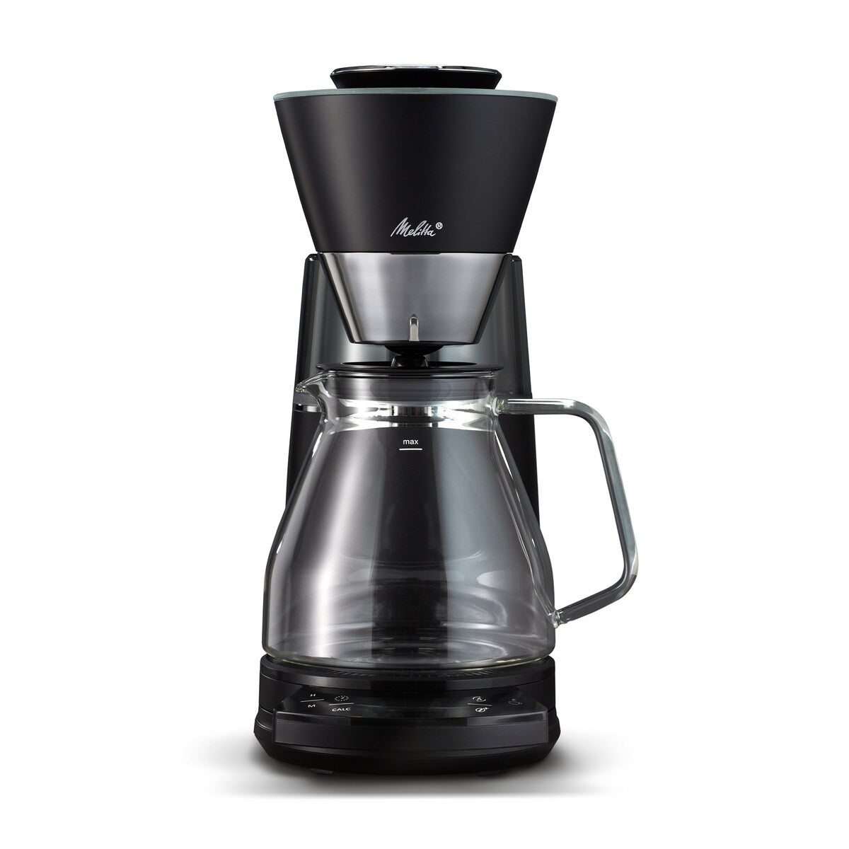 Cafetière filtre Vision Luxe 12 tasses avec tableau de bord rotatif