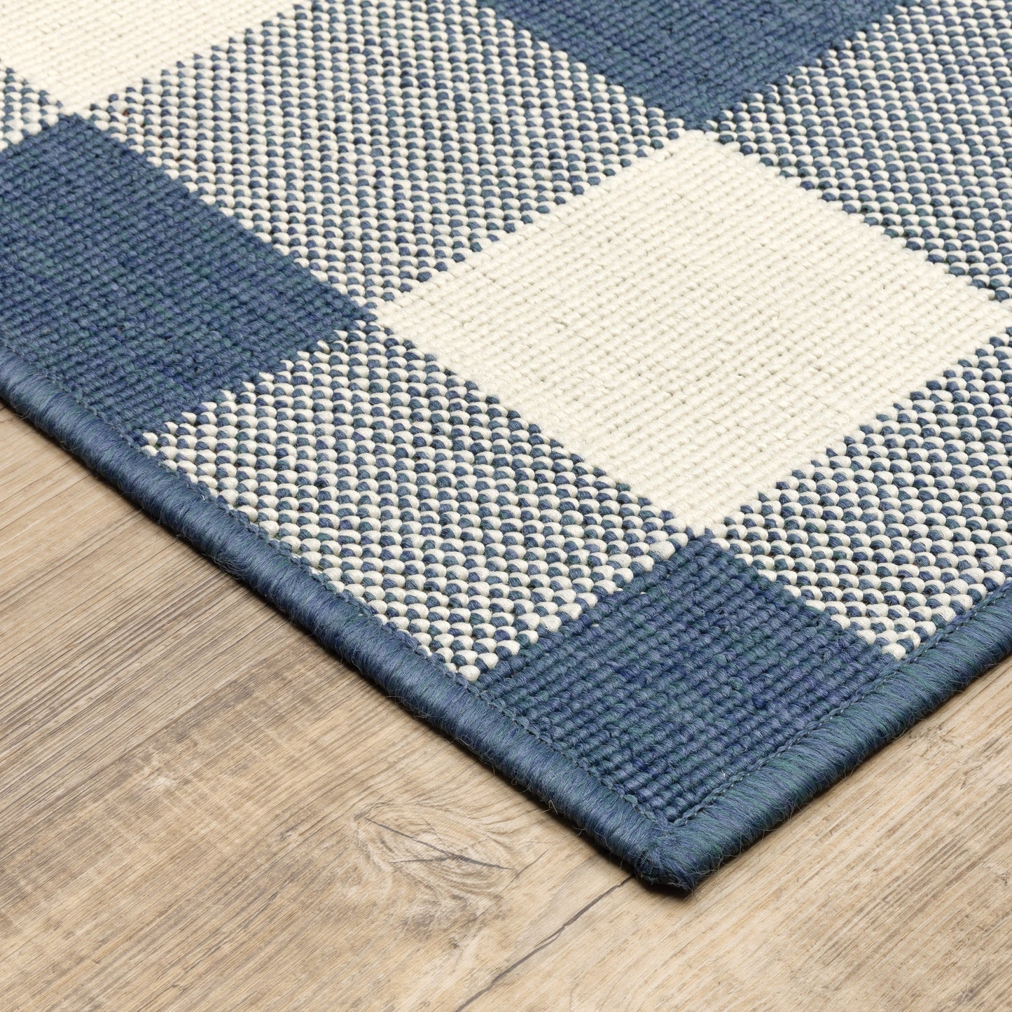 Tapis d'intérieur/extérieur à carreaux vichy de Malte de Vista Home