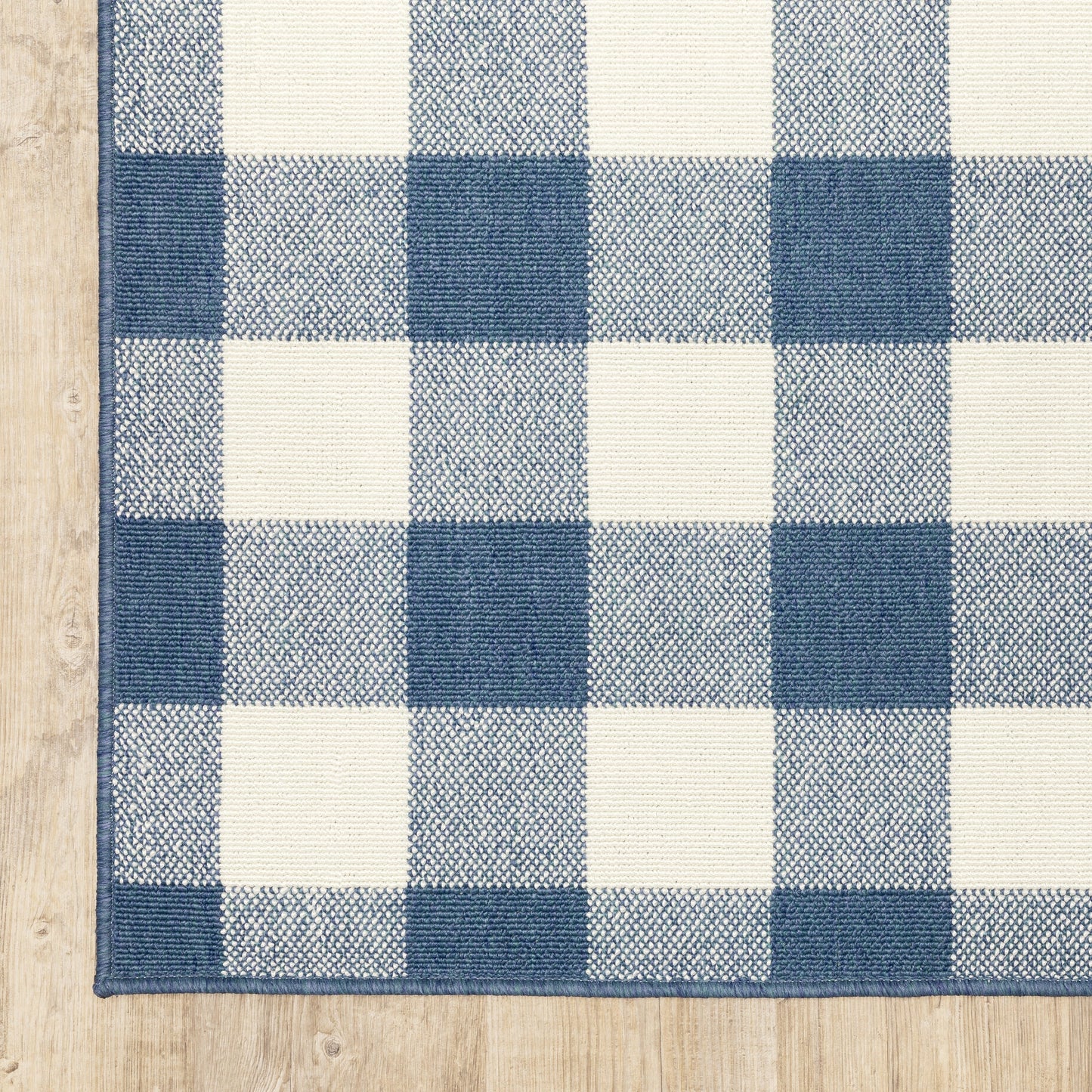 Tapis d'intérieur/extérieur à carreaux vichy de Malte de Vista Home