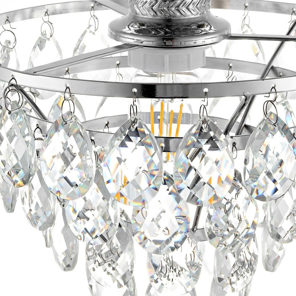 Petit plafonnier en cristal WINGBO, mini-plafonnier semi-encastré... - N/A