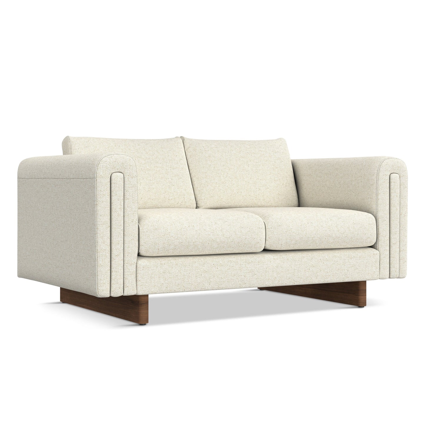 WYNDENHALL Drayton 61 inch Wide Contemporary Loveseat Sofa in Tightly Woven Performance Fabric - 61 W x 38 D x 30 H