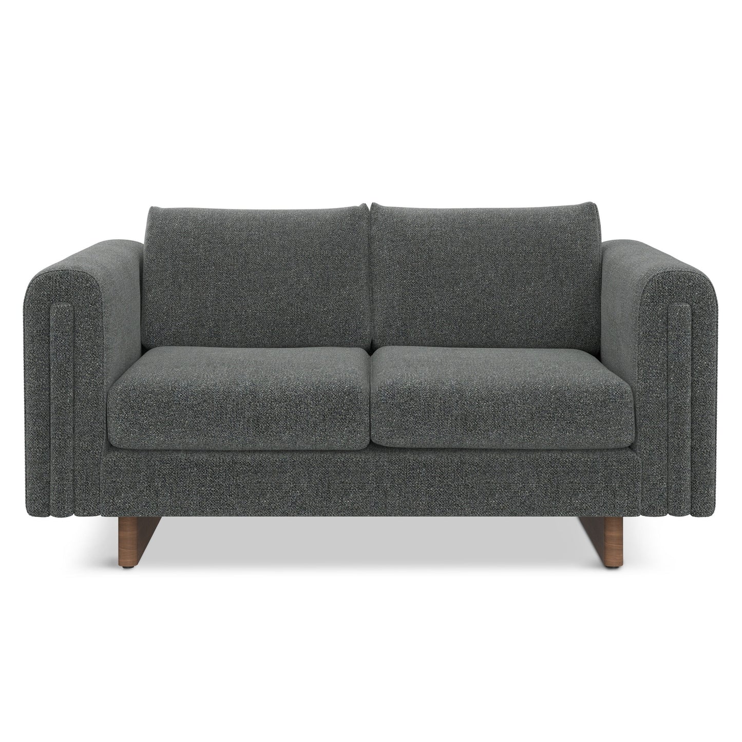 WYNDENHALL Drayton 61 inch Wide Contemporary Loveseat Sofa in Tightly Woven Performance Fabric - 61 W x 38 D x 30 H
