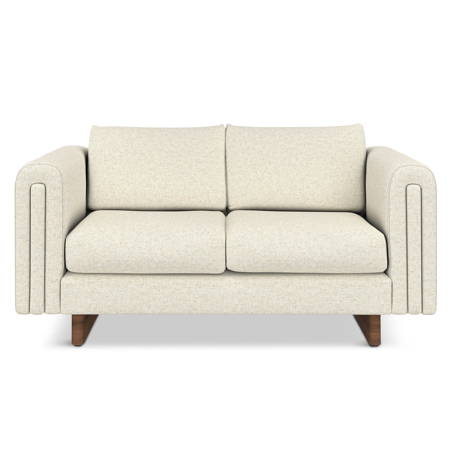WYNDENHALL Drayton 61 inch Wide Contemporary Loveseat Sofa in Tightly Woven Performance Fabric - 61 W x 38 D x 30 H