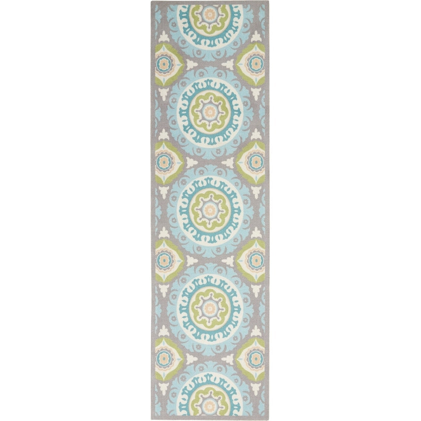 Tapis médaillon bohème d'intérieur et d'extérieur Waverly Sun N' Shade