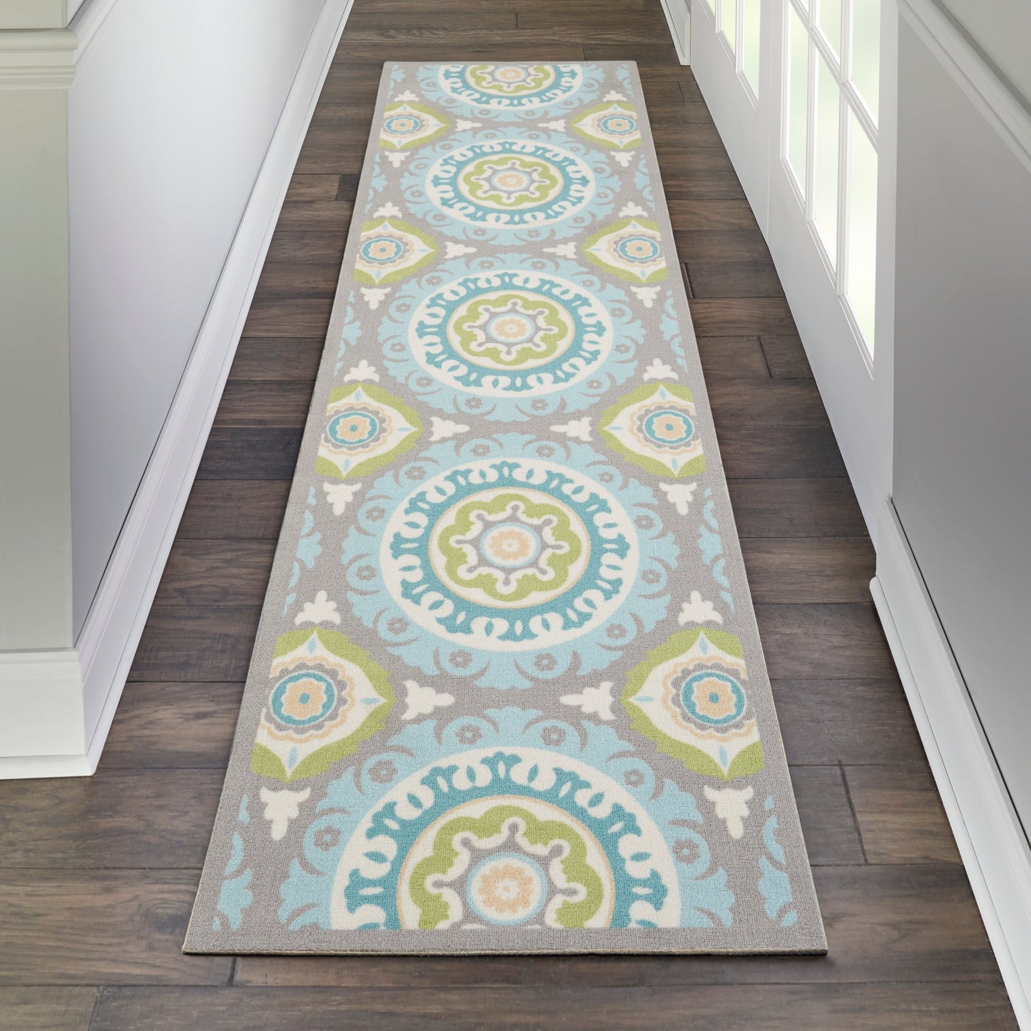 Tapis médaillon bohème d'intérieur et d'extérieur Waverly Sun N' Shade
