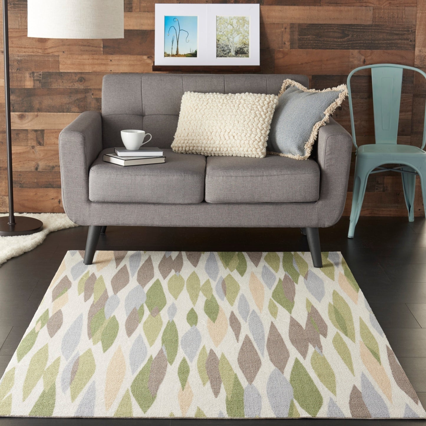 Tapis d'intérieur et d'extérieur moderne et abstrait Waverly Sun N' Shade