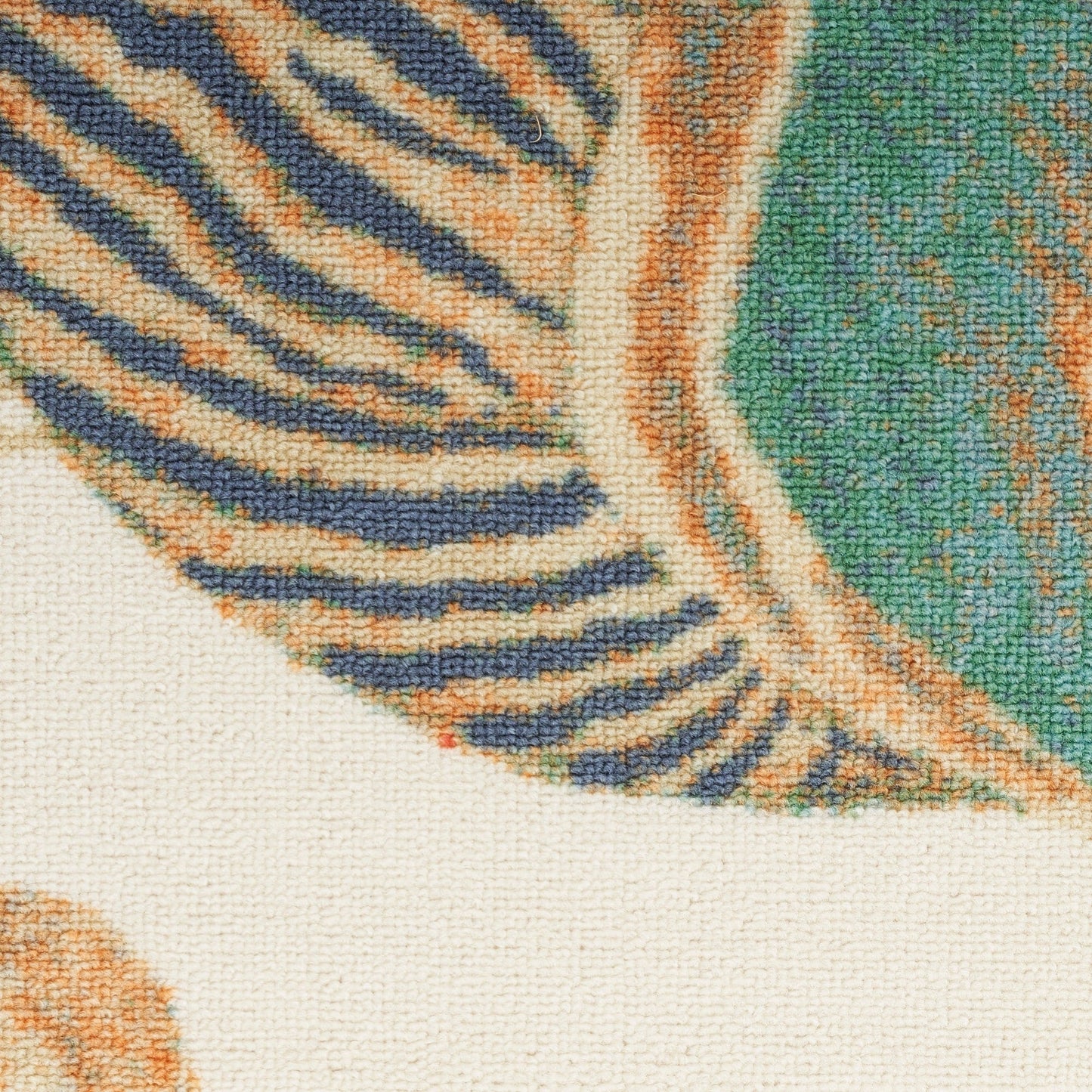 Tapis d'intérieur et d'extérieur Waverly Sun & Shade Shore Thing à motif de coquillages tropicaux et floraux