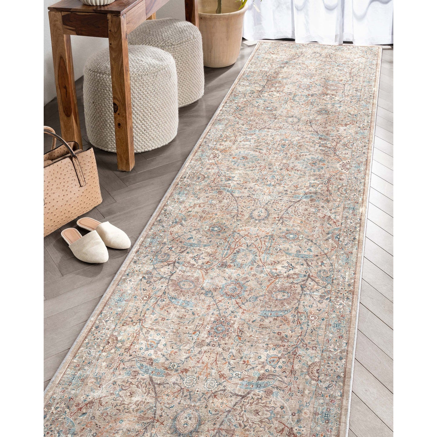 Tapis tissé à plat vintage Emilia Asha Well Woven