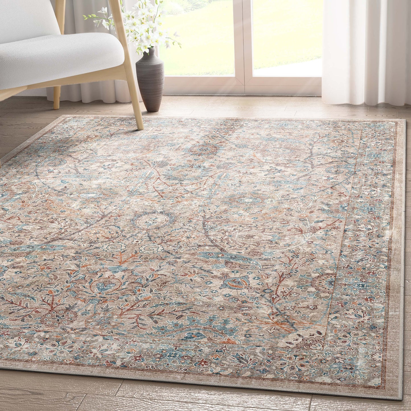 Tapis tissé à plat vintage Emilia Asha Well Woven