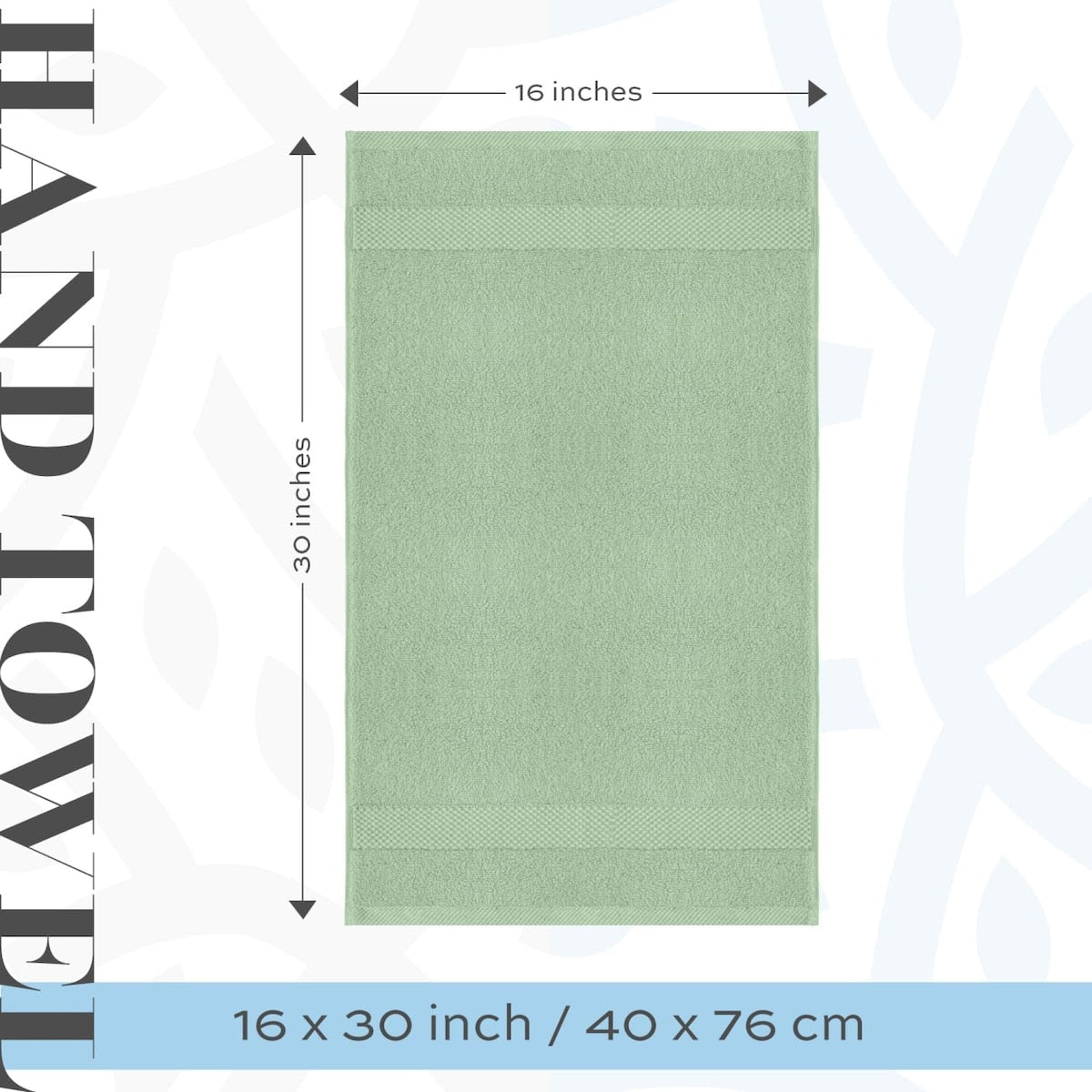 Serviettes de toilette classiques blanches en coton de luxe 16 x 30 cm - Lot de 6