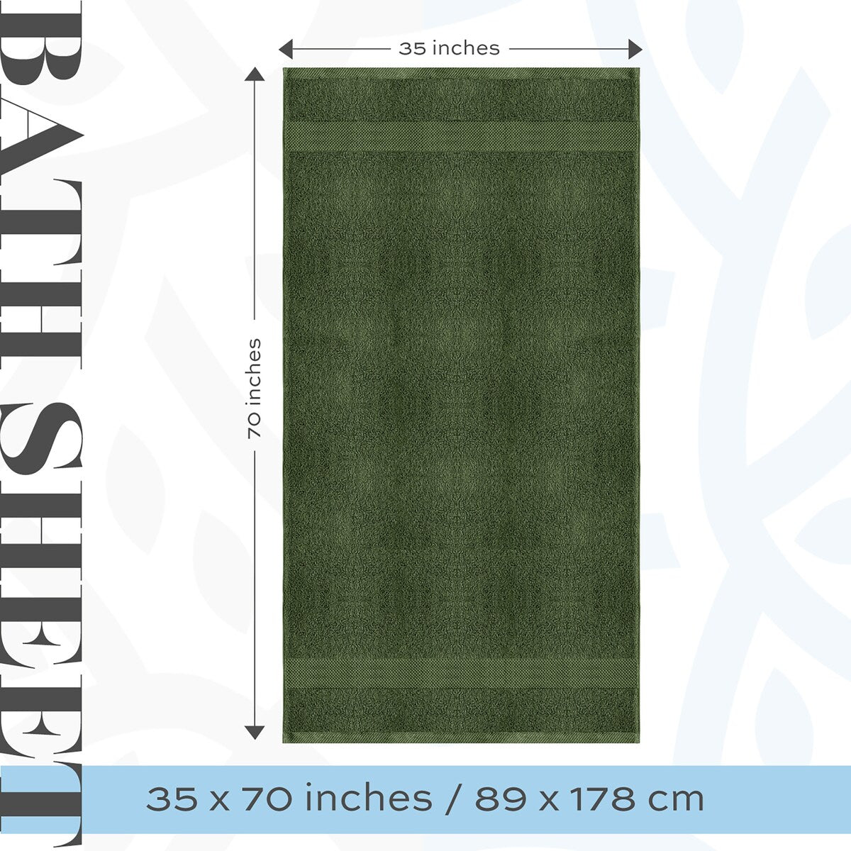 Drap de bain surdimensionné en coton blanc classique de luxe 35 x 70 cm - Lot de 2