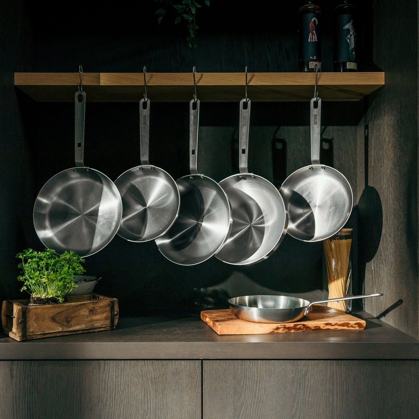 Wok en acier inoxydable Skottsberg de 28 cm