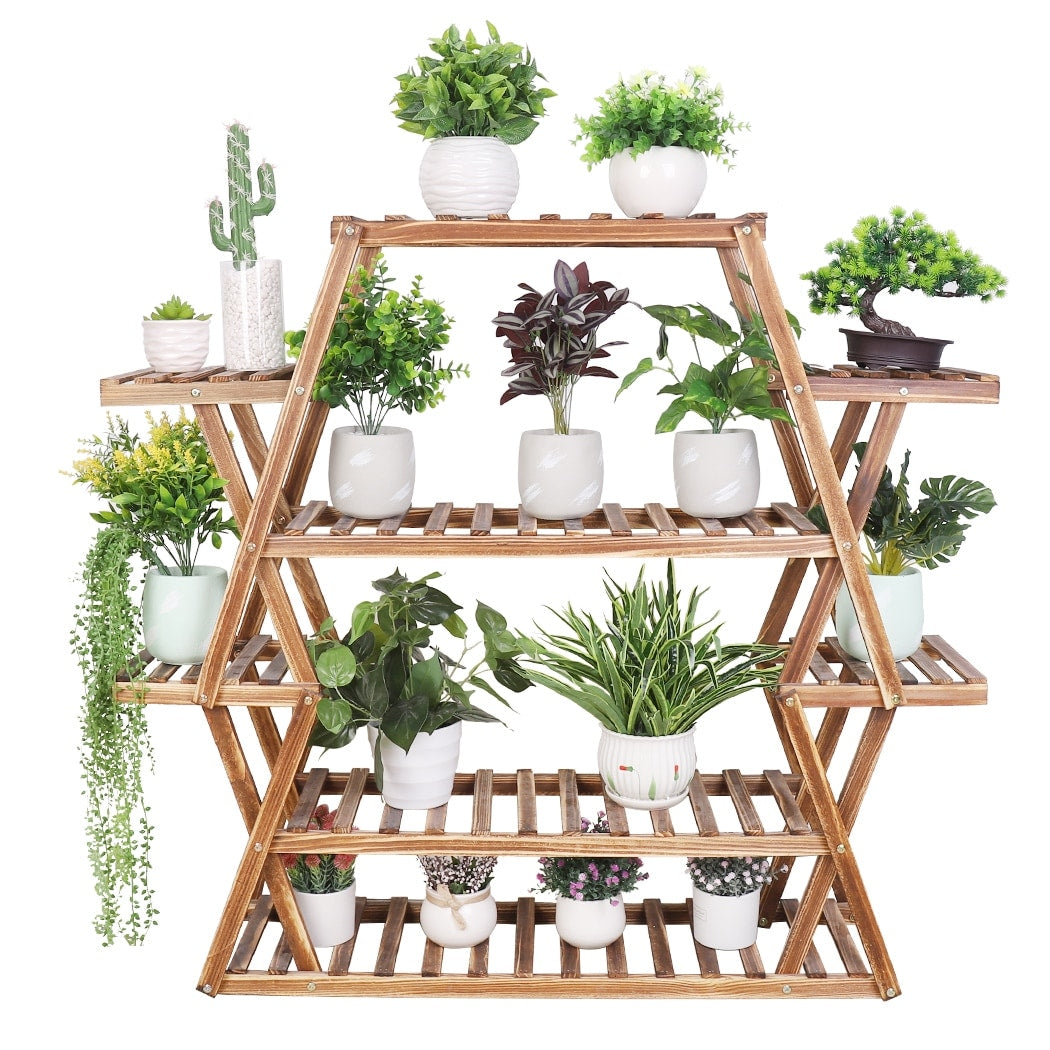 Support de jardin en bois pour plantes de grande taille, échelle pour intérieur et extérieur, étagères pour jardinières