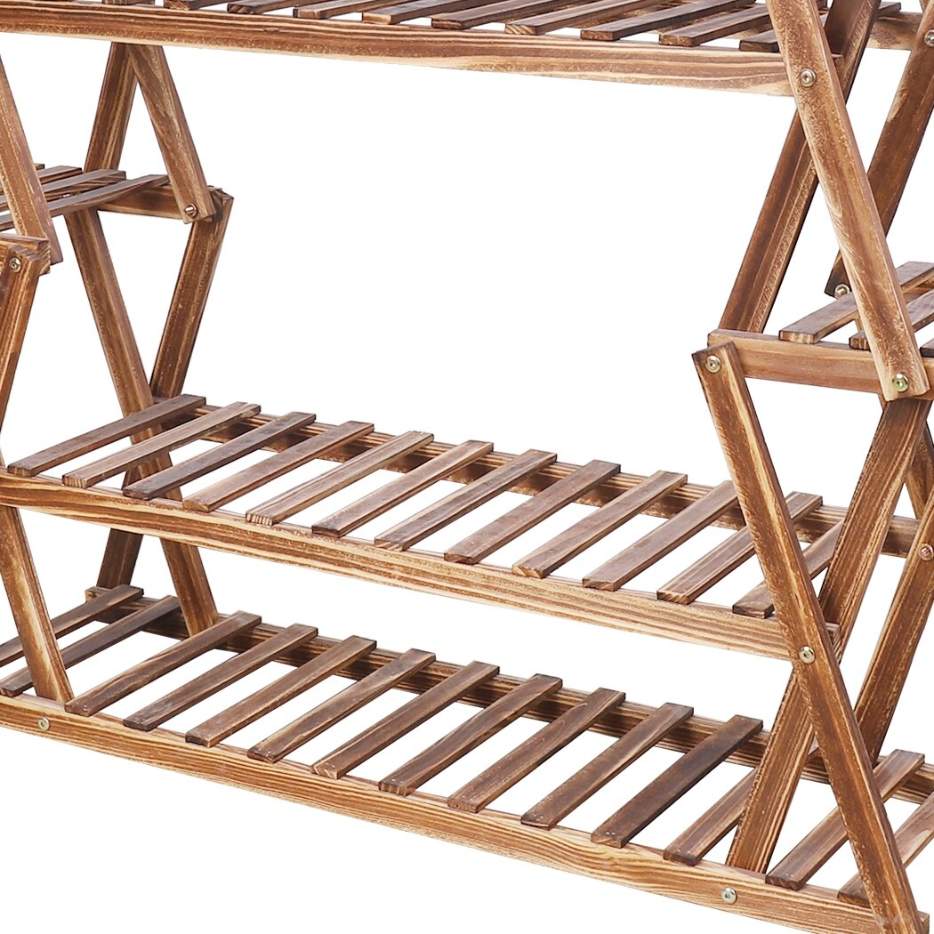 Support de jardin en bois pour plantes de grande taille, échelle pour intérieur et extérieur, étagères pour jardinières