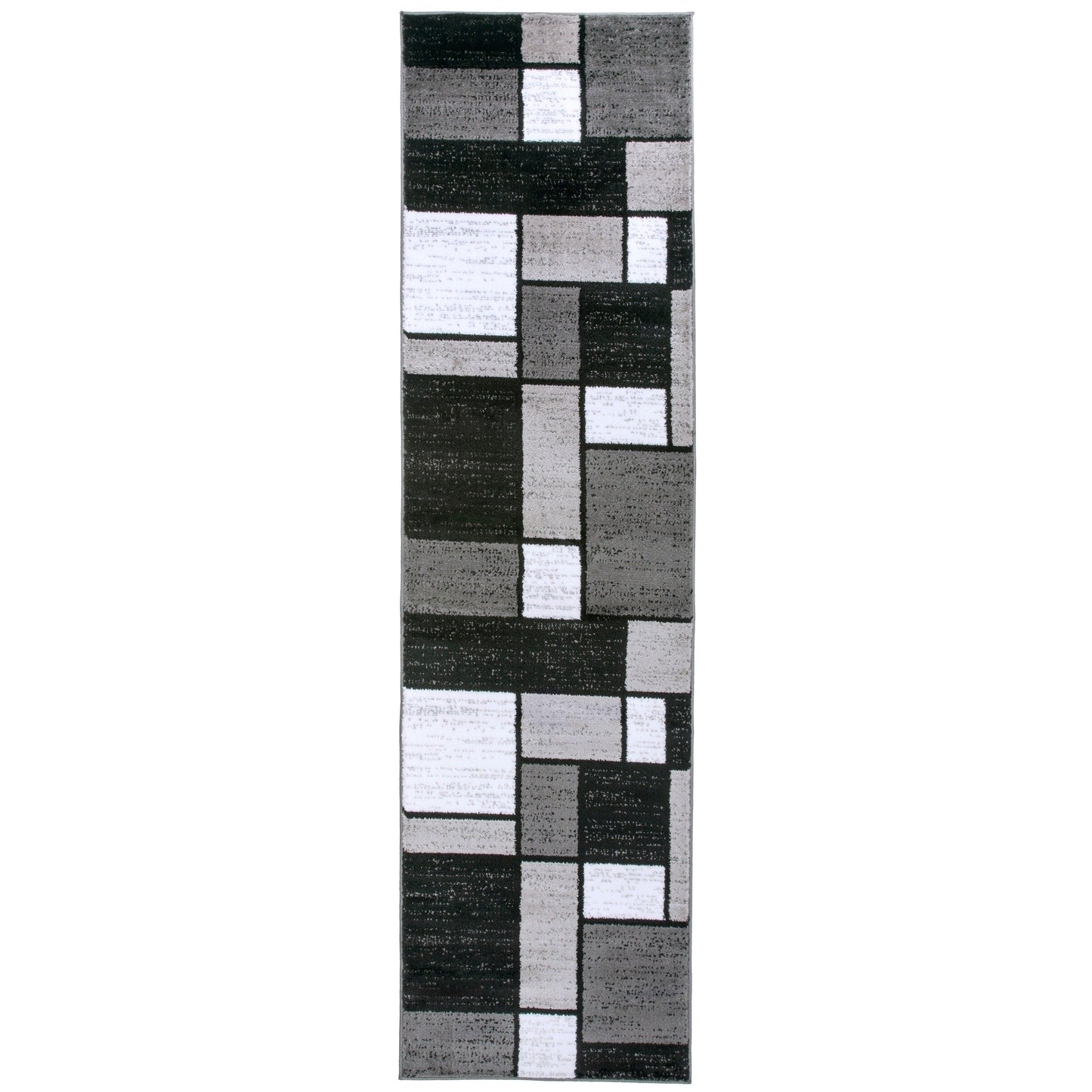 Tapis contemporain moderne à blocs de couleurs en boîte de la World Rug Gallery
