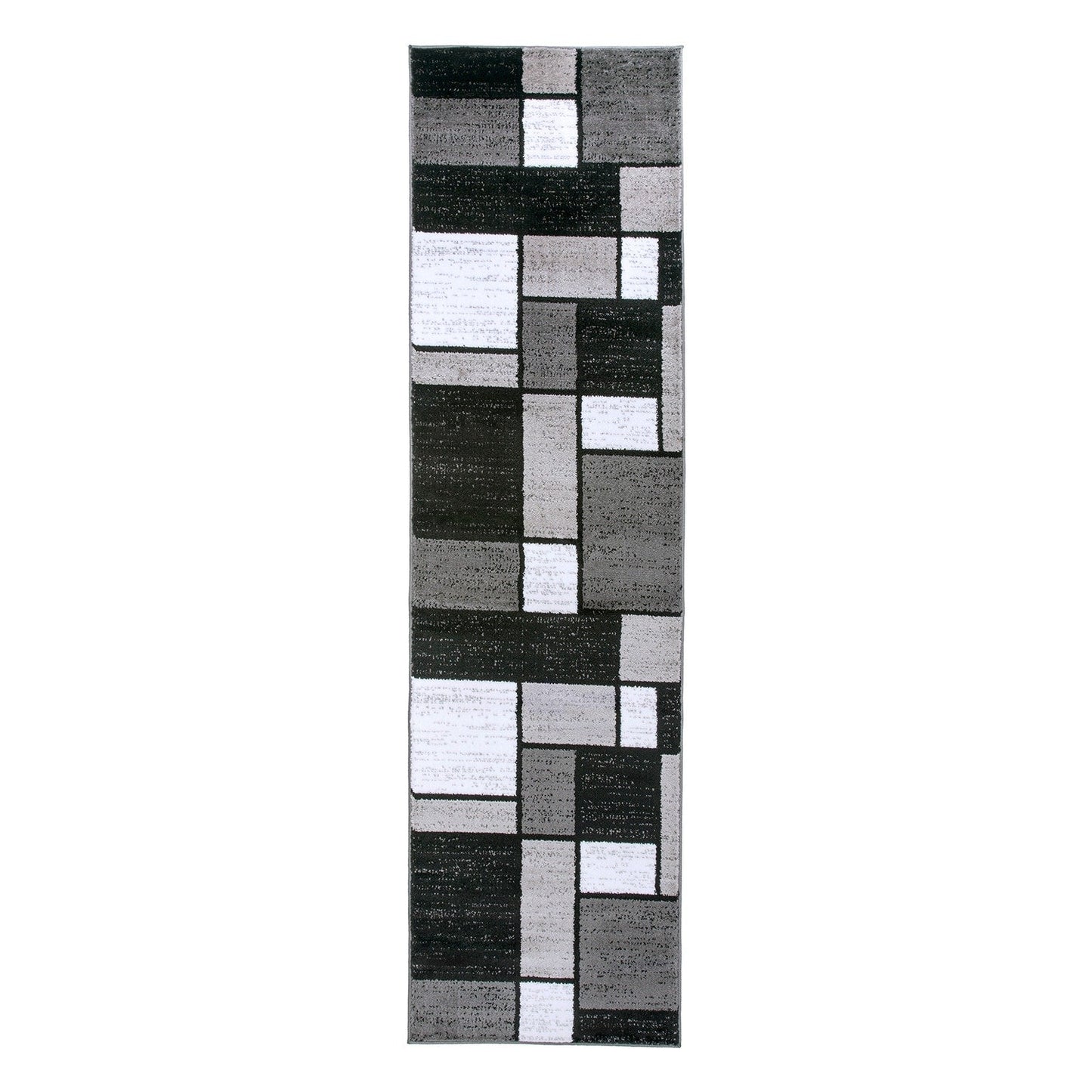 Tapis contemporain moderne à blocs de couleurs en boîte de la World Rug Gallery