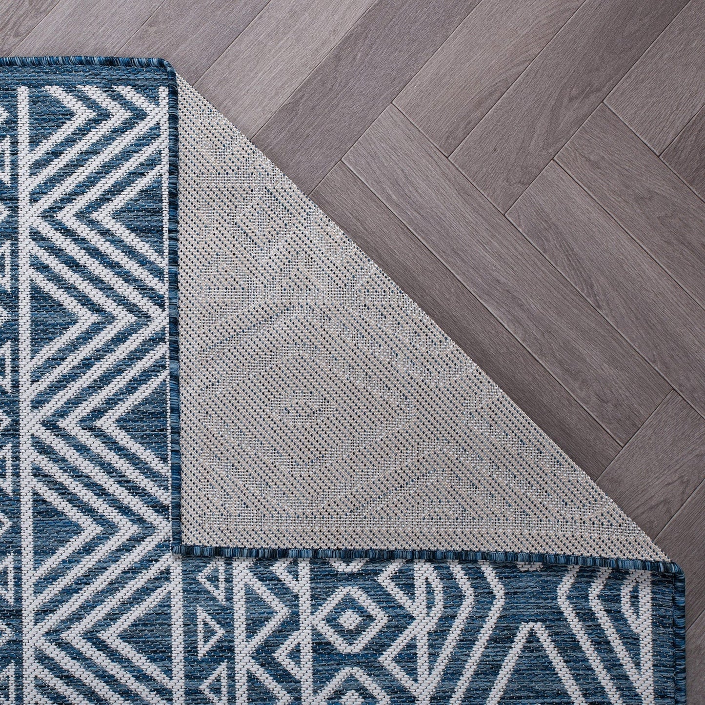 Tapis d'intérieur/extérieur texturé à motif géométrique bohème vieilli World Rug Gallery