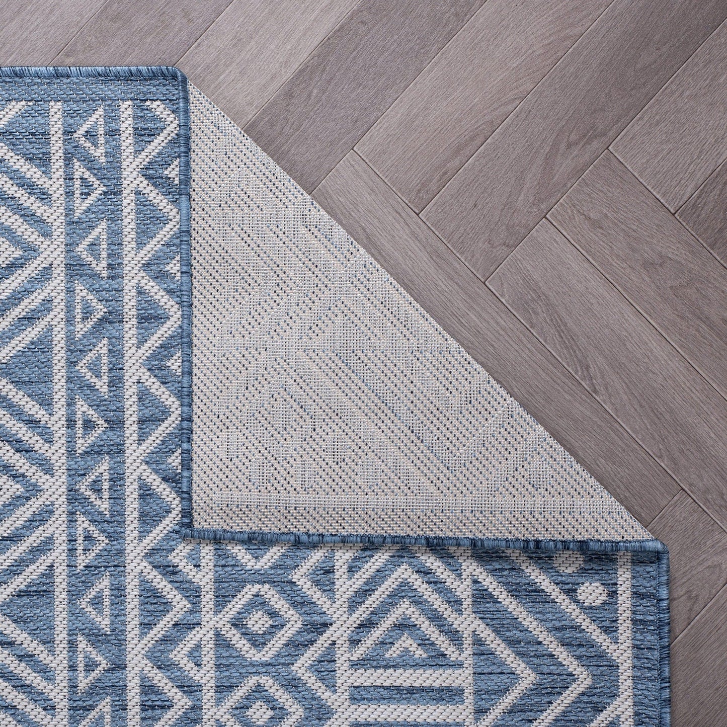 Tapis d'intérieur/extérieur texturé à motif géométrique bohème vieilli World Rug Gallery