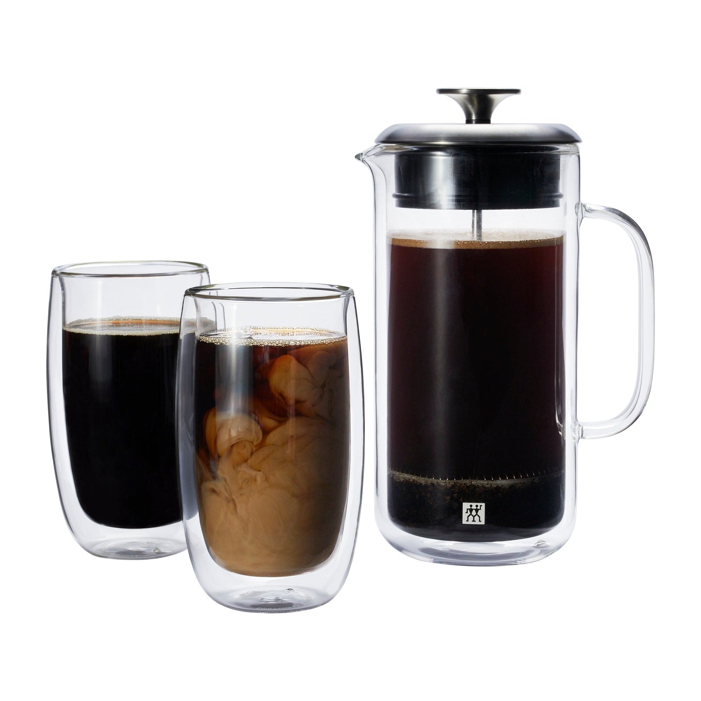 Presse française et verre à café au lait à double paroi ZWILLING Sorrento - Transparent - 27 oz