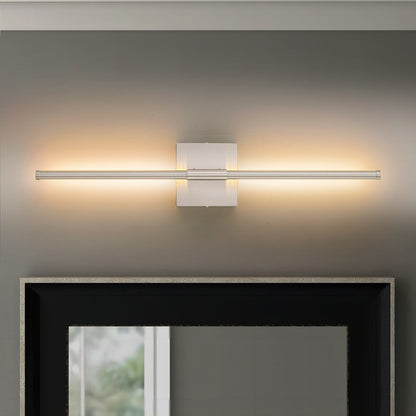 Applique murale de salle de bain à 1 ampoule, 23,6 po, moderne, linéaire, à intensité variable, à DEL intégrée