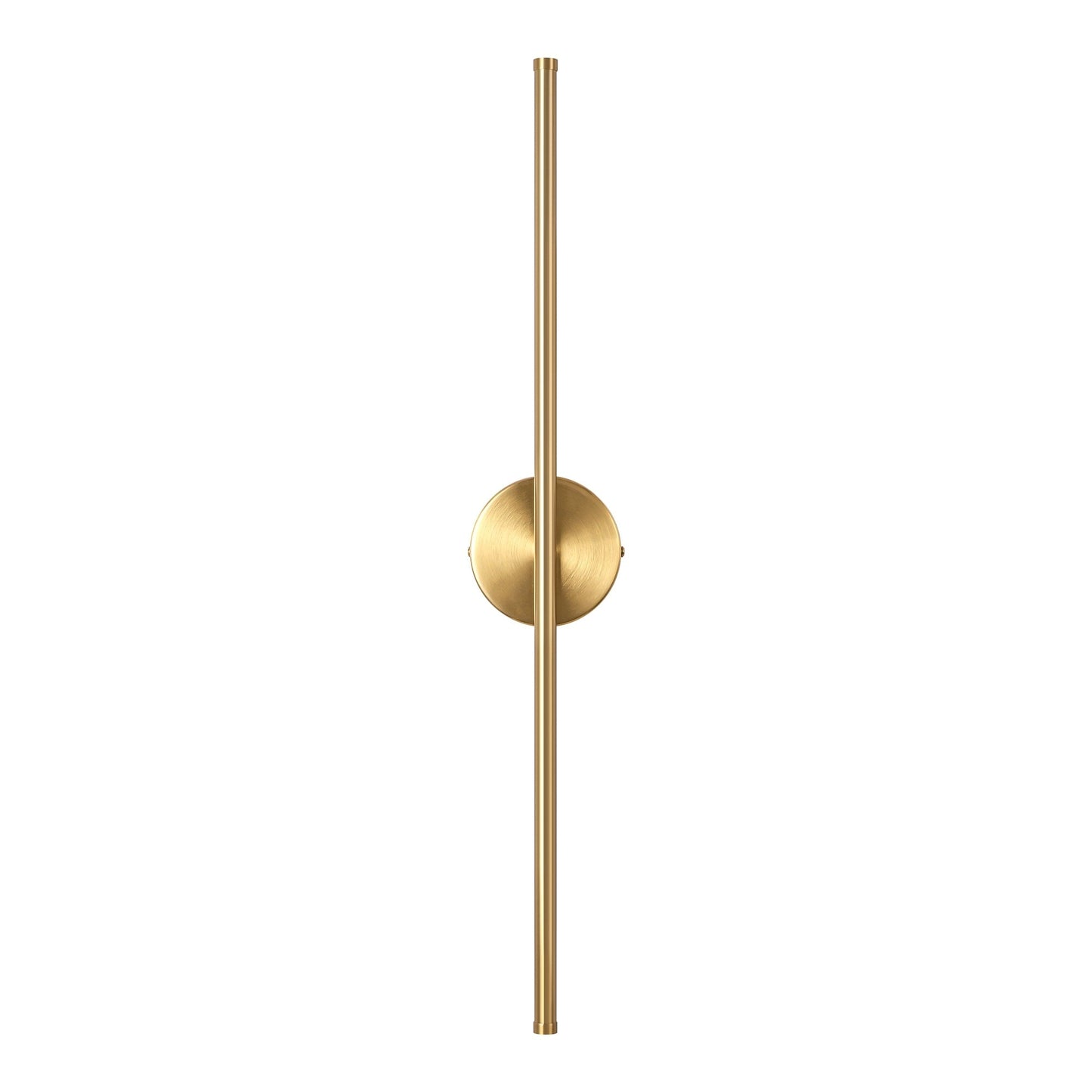 Applique murale linéaire moderne à 1 ampoule, noire/dorée/nickel, à LED, à intensité variable, pour salle de bain