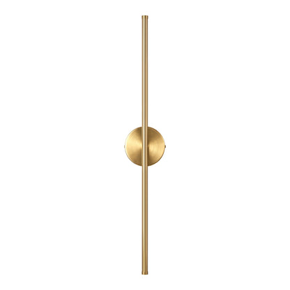 Applique murale linéaire moderne à 1 ampoule, noire/dorée/nickel, à LED, à intensité variable, pour salle de bain