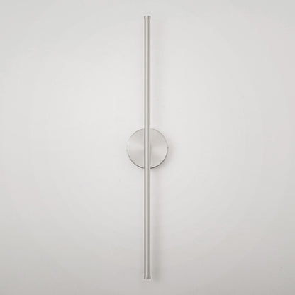 Applique murale linéaire moderne à 1 ampoule, noire/dorée/nickel, à LED, à intensité variable, pour salle de bain
