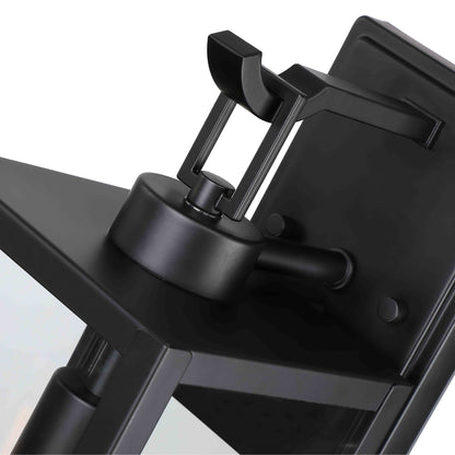Lanterne murale d'extérieur moderne noire mate à 1 ampoule