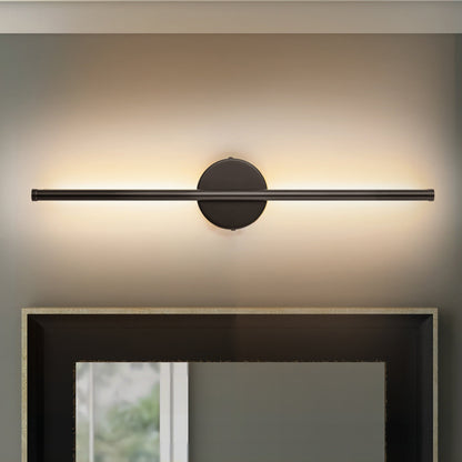 Applique murale de salle de bain à 1 ampoule, 23,6 po, moderne, linéaire, à intensité variable, à DEL intégrée