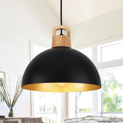 Luminaire suspendu moderne à 1 lumière avec interrupteur enfichable pour îlot de cuisine